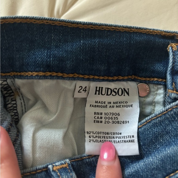 Medium Washed Hudson Skinny Jeans - Picture 2 of 3